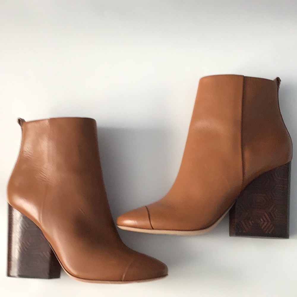 Tory Burch Grove Geometric Block Heel Bootie